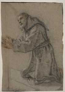 Frate inginocchiato con le mani tese da Fra Semplice da Verona