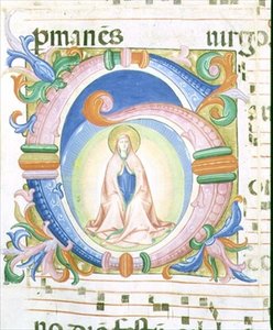 Messale 558 f.92 Iniziale istoriata 