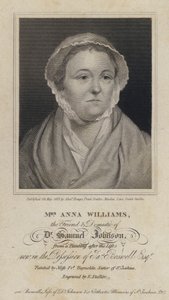 Anna Williams, poetessa gallese e amica dello scrittore inglese Samuel Johnson da Frances (after) Reynolds