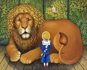 Il leone e Albert, 2001 da Frances Broomfield