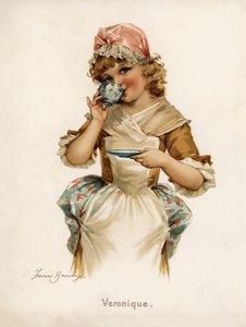 Ragazze: Veronique (litografia a colori) da Frances Brundage