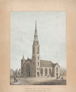 Chiesa dei Pellegrini, Brooklyn, New York, 1844 da Frances Flora Bond Palmer