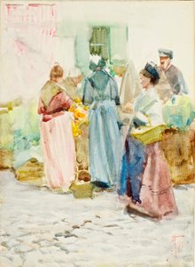 Un angolo affollato ad Arles da Frances Hodgkins