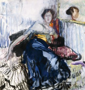 Donna sdraiata da Frances Hodgkins