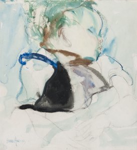 Bambino che dorme, c.1905 (inchiostro e acquerello su carta) da Frances Hodgkins