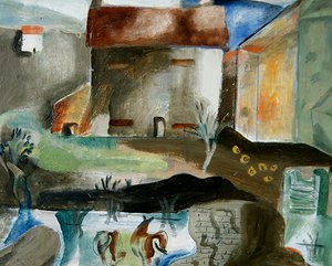 Lo stagno del mulino, c.1930 da Frances Hodgkins