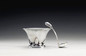 Ciotola e cucchiaio, c.1910 da Frances MacBeth Glessner