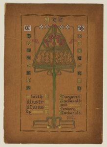 Pagina del Titolo per "La Storia di Natale", 1895-96 da Frances Macdonald