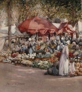 Giorno di mercato, nord della Francia c.1910