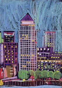 Canary Wharf nei Docklands di Londra da Frances Treanor