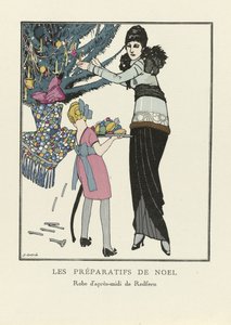 Les Préparatifs de Noël, pub. 1914 da Francesc Xavier Gosé