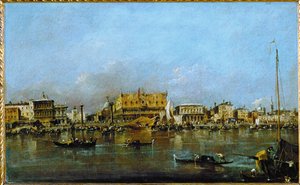 Il Palazzo Ducale di Venezia visto dal bacino di San Marco ...
