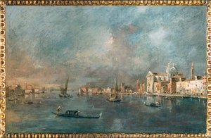 Vue de la Giudecca avec les Zattere - View of the Giudecca Canal and the Zattere …