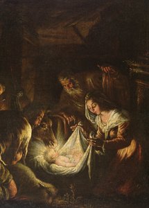Adorazione dei pastori, 1588-90 da Francesco Bassano