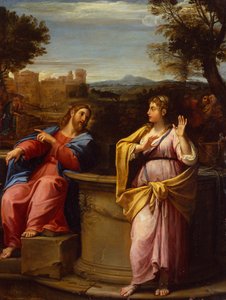 Cristo e la donna samaritana al pozzo da Francesco Albani