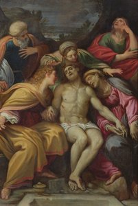 Compianto di Cristo con San Giovanni, Maria Maddalena, Maria-Salomè, Giuseppe d