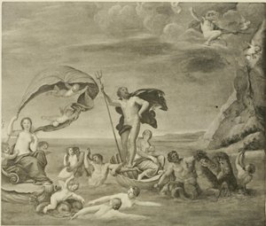 Il regno marittimo, Nettuno e Anfitrite da Francesco Albani