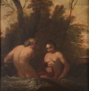 Zwei badende Nymphen da Francesco Albani