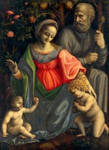 La Sacra Famiglia con San Giovanni Battista, ca 1535-1540 da Francesco Bacchiacca