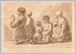 Una famiglia che prega