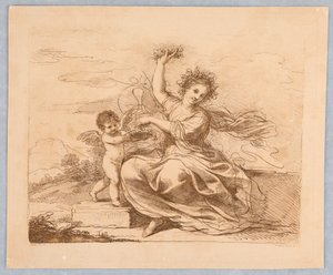 Flora, con un Cupido da Francesco Bartolozzi