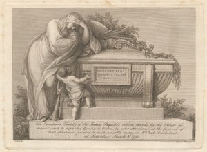 Biglietto Funebre di Sir Joshua Reynolds