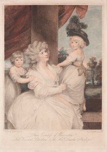 Jane, Contessa di Harrington e i suoi figli da Francesco Bartolozzi