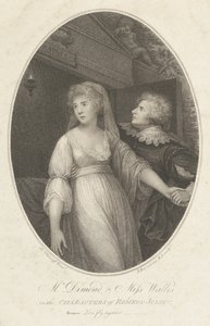 Mr. Dimond e Miss Wallis nei personaggi di Romeo e Giulietta, 1 maggio 1796 da Francesco Bartolozzi
