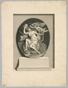 Musa con le maschere drammatiche da Francesco Bartolozzi