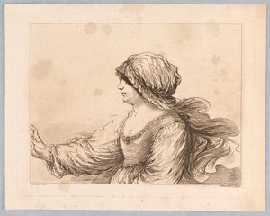 Ritratto di una donna da Francesco Bartolozzi