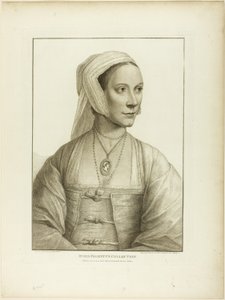 Ritratto di una donna di profilo a destra