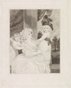 Ritratto di Jane Stanhope con i suoi due figli