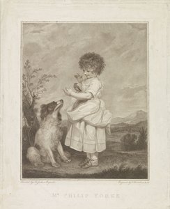 Ritratto di Philip Yorke con cane e uccello