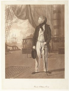 Ritratto del Principe William Henry a bordo di una nave da guerra della Marina Reale Britannica da Francesco Bartolozzi