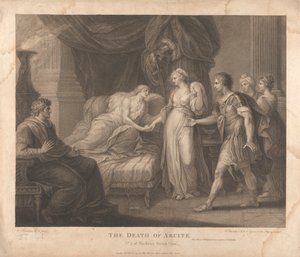 La Morte di Arcite da Francesco Bartolozzi