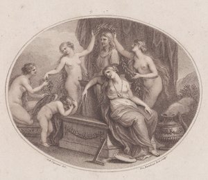 Le Grazie incoronano il busto di Raffaello, 28 luglio 1788