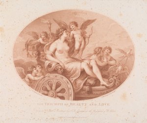 Der Triumph von Schönheit und Liebe da Francesco Bartolozzi