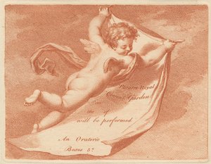 Eintrittskarte für das Theatre Royal, Covent Garden da Francesco Bartolozzi