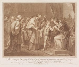 Vedova di Edoardo IV consegna suo figlio a due arcivescovi da Francesco Bartolozzi