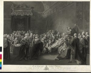 William Pitt La morte del Conte di Chatham da Francesco Bartolozzi