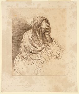Giovane donna in atteggiamento pensieroso