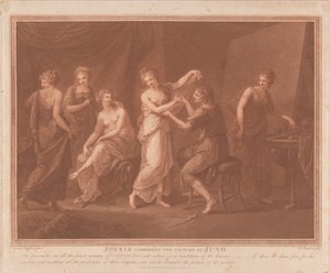 Zeusi che Compone il Quadro di Giunone da Francesco Bartolozzi