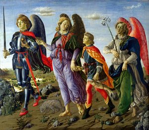 I tre arcangeli e Tobia da Francesco Botticini