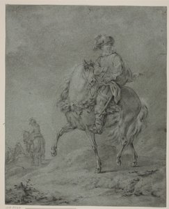 Cavalieri in un paesaggio da Francesco Casanova