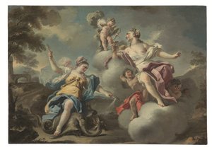 Una delle Allegorie (pannello) da Francesco Celebrano