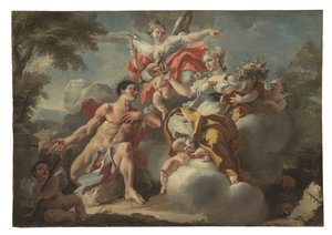 Una delle Allegorie (olio su pannello)