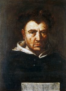 Ritratto di Tommaso Campanella (1568-1639), filosofo domenicano italiano, dipinto di Francesco Cozza, ca 1630 da Francesco Cozza