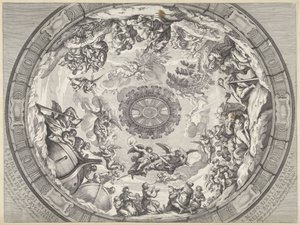 Decorazione della cupola con figure dell