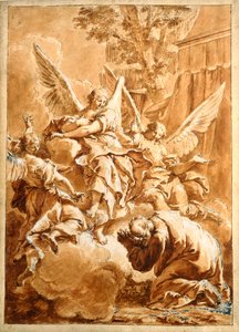 Abramo e i tre angeli da Francesco Fontebasso