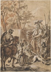 Alessandro Magno davanti al cadavere di Dario da Francesco Fontebasso